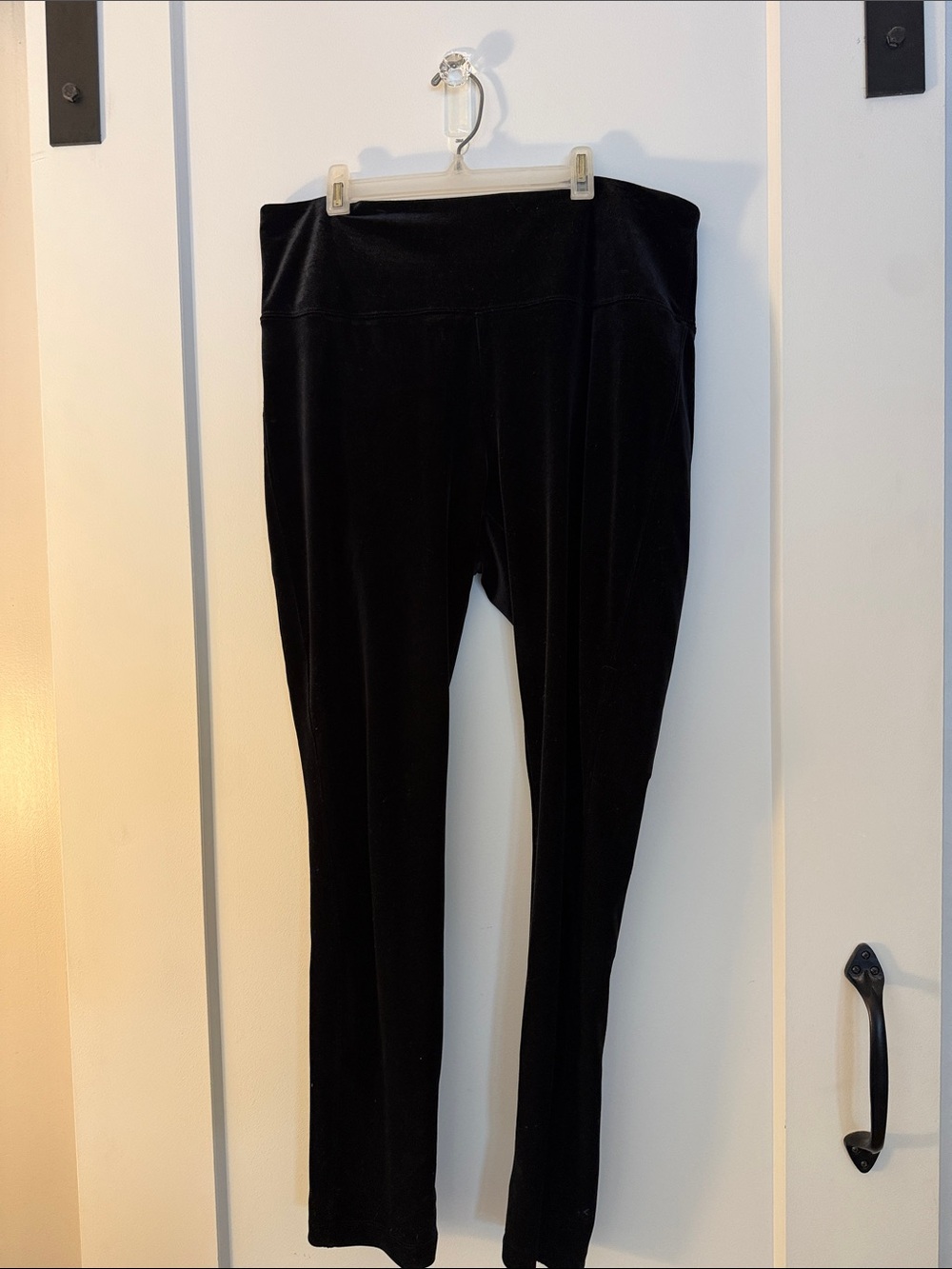 White House Black Market Black Velvet Leggings